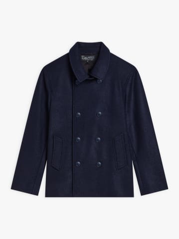 caban Roan en laine bleu