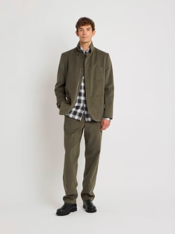 green cotton Zipp&eacute;e jacket
