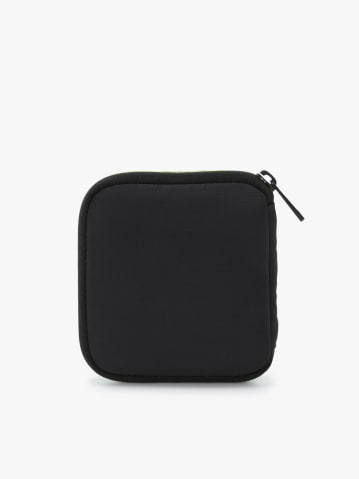 black nylon wallet with fluorescent edges