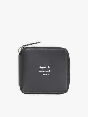 portefeuille en cuir agn&egrave;s b. inspir&eacute;e par le Louvre