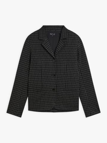 veste Wisa en viscose &agrave; carreaux noir