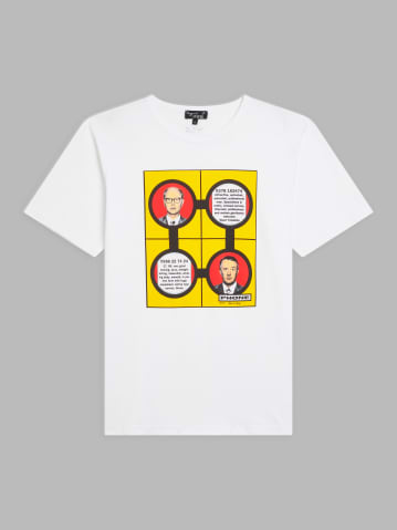 white Le Mixte cotton jersey t-shirt by artists Gilbert & George