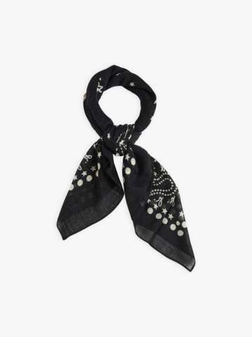 foulard bandana en laine noir