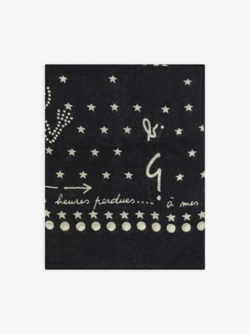 foulard bandana en laine noir