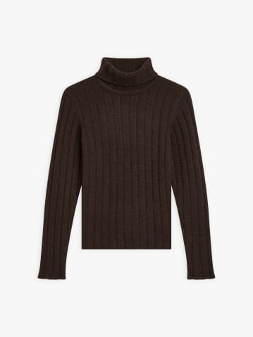 pull Siberie en poil de yack marron