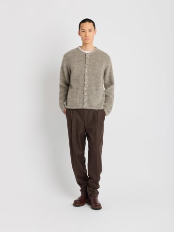 brown mohair Kheli cardigan