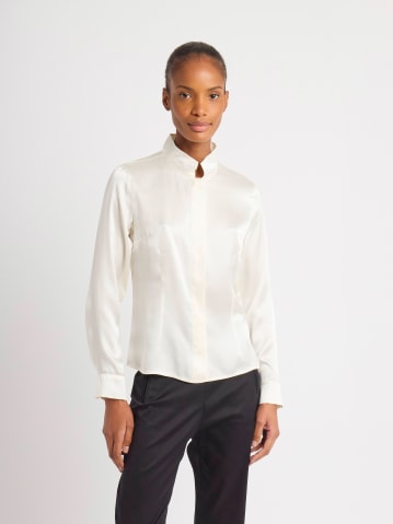 chemise en satin de soie &eacute;cru