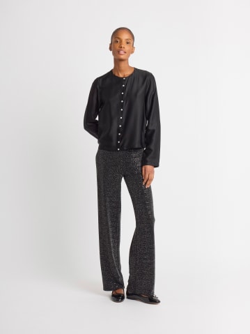 gilet pressions en viscose noir