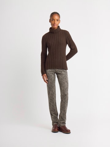 pull Siberie en poil de yack marron