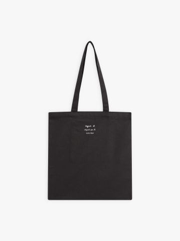 cotton tote bag with &ldquo;j'kiffe le LOUVRE&rdquo; screen print