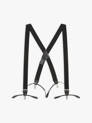 black Pierre leather braces image number 0