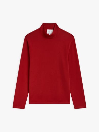 pull Paper en cachemire rouge