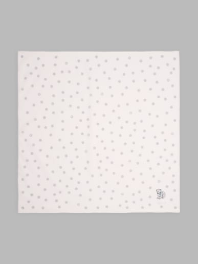 white cotton Ourson handkerchief
