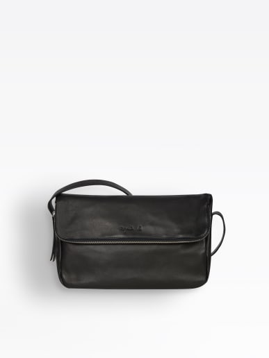 sac Amelia en cuir noir