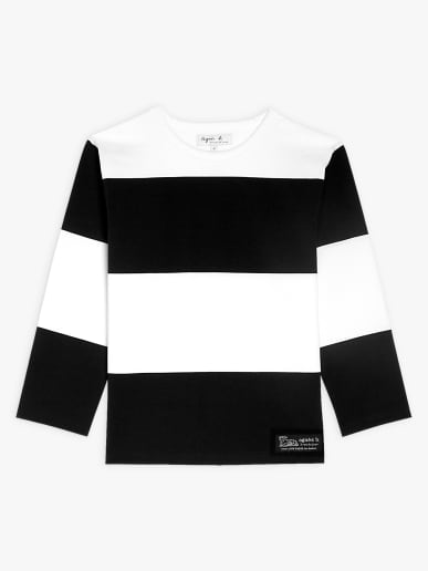 t-shirt Lil Cool manches 3/4 larges rayures