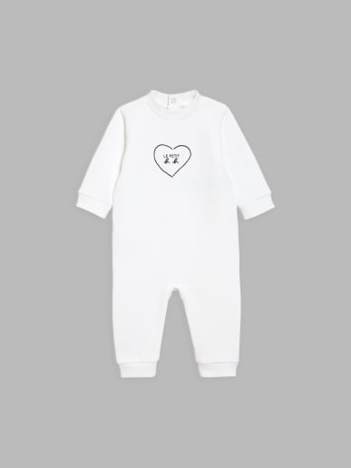 grenouill&egrave;re blanche en molleton de coton le petit b.b.