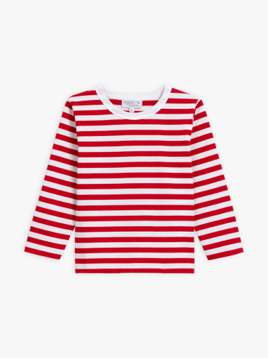red and white stripes cotton Coulos t-shirt