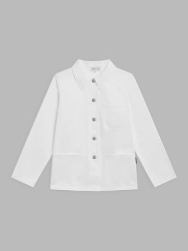 veste Sanshui en coton blanc