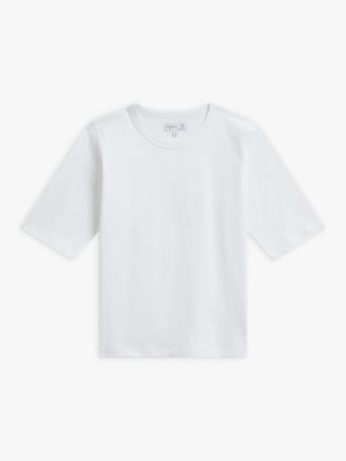 white cotton Brando t-shirt