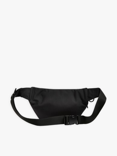 black nylon adjustable strap bum bag