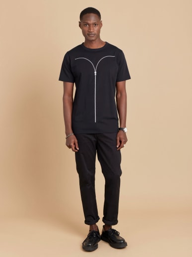 black cotton Brando t-shirt artist Ryan Mcginness