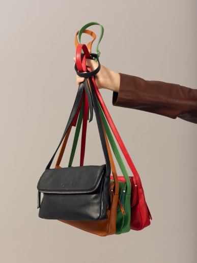 sac Asya en cuir noir