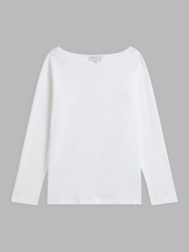 t-shirt New Bow en jersey de coton blanc