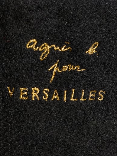 black wool Versailles beret