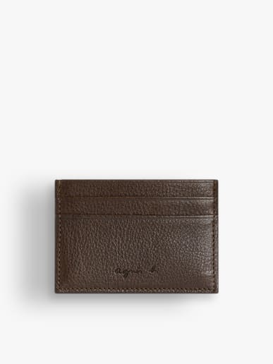 brown leather Scott card holder