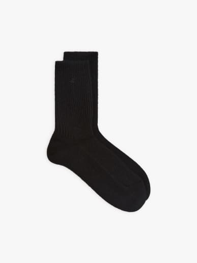 chaussettes Willy en cachemire noir