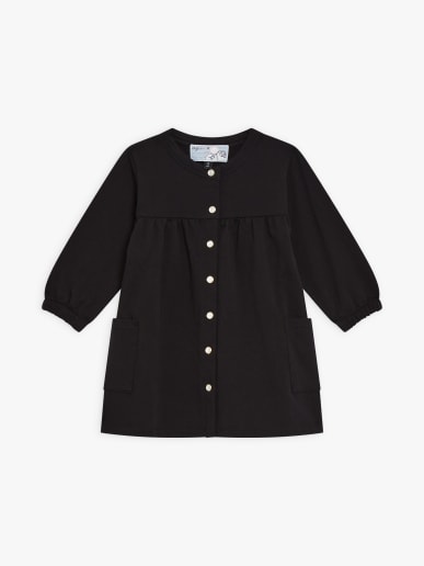 black  Meli cotton fleece dress