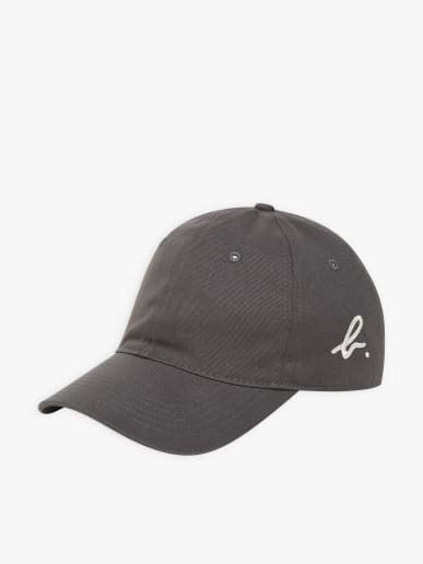  casquette brod&eacute;e "b." gris fusain 