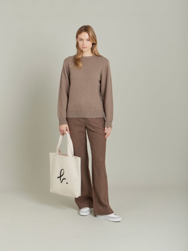 brown cashmere jersey Ab jumper