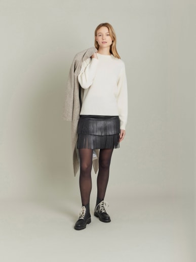 white cashmere jersey Ab jumper