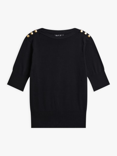 black cotton jersey Badiane jumper