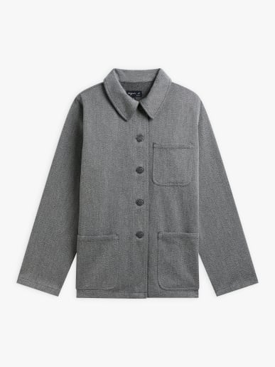 mottled grey cotton Sanshui jacket