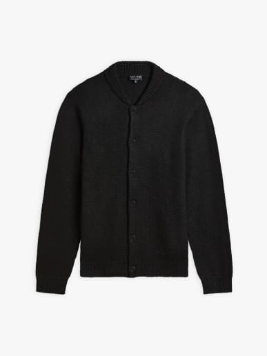 black Dust cardigan in alpaca