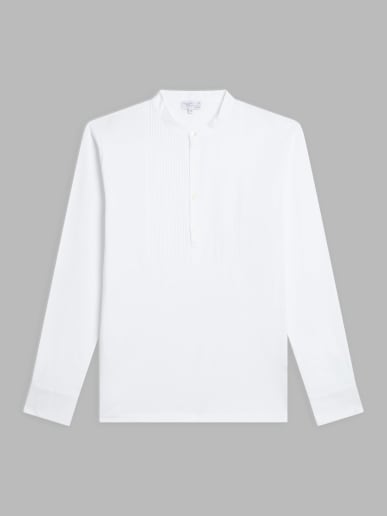 polo Pianiste en jersey de coton blanc