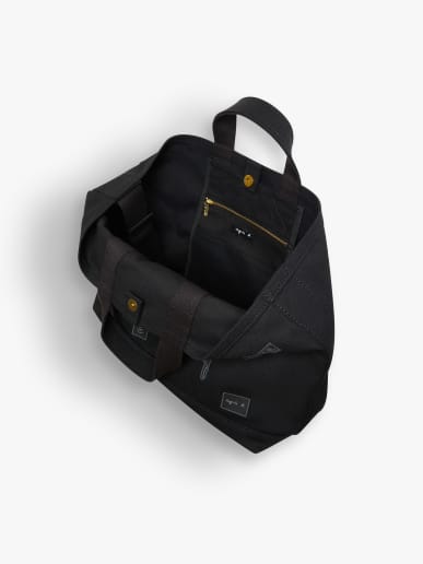 cabas en coton noir image number 3