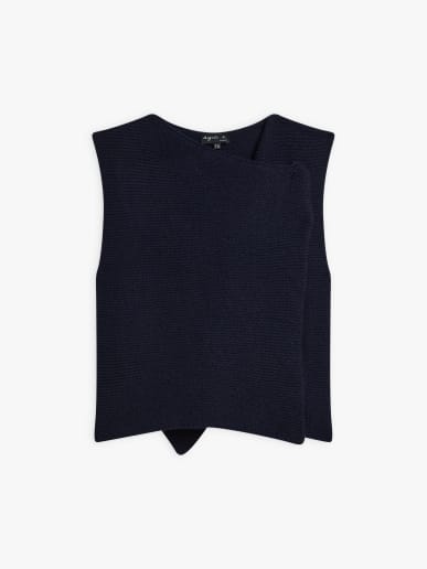 blue wool Selina cardigan