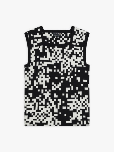 pull Pixel en coton noir