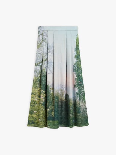 polyester digital print skirt
