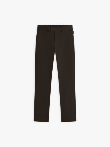 pantalon en coton marron