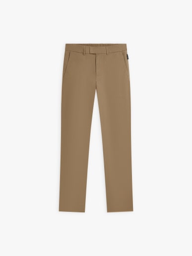 pantalon en coton marron