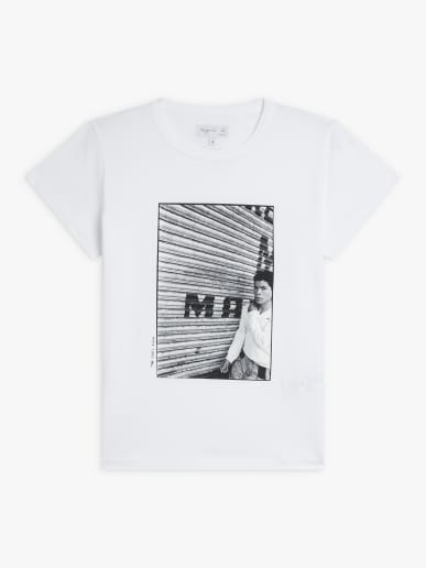 white cotton Brando t-shirt artist Mark Cohen