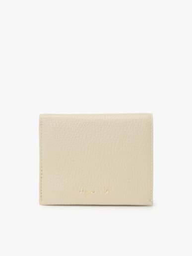 beige leather wallet