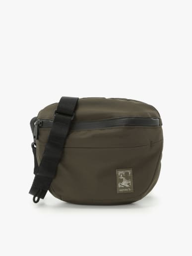 green nylon shoulder bag