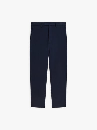 pantalon en coton bleu