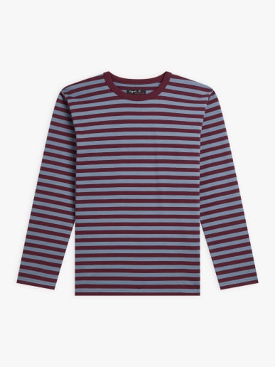 t-shirt Cool ray&eacute; bordeaux et gris