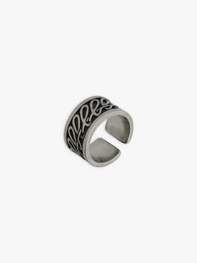 bague Bandana en acier logo "b" couleur argent